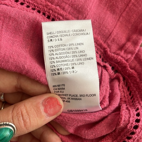 COPY - NWT Free People Pink Short Bubble Sleeve Tunic Midi Dress Top - Picture 7 of 11